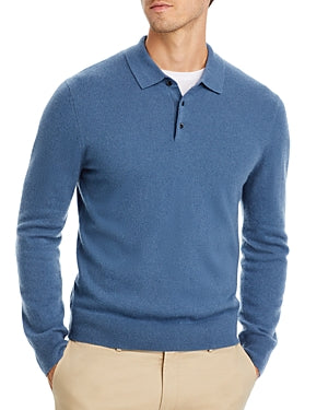 The Men's Store  Cashmere Three Button Polo Sweater