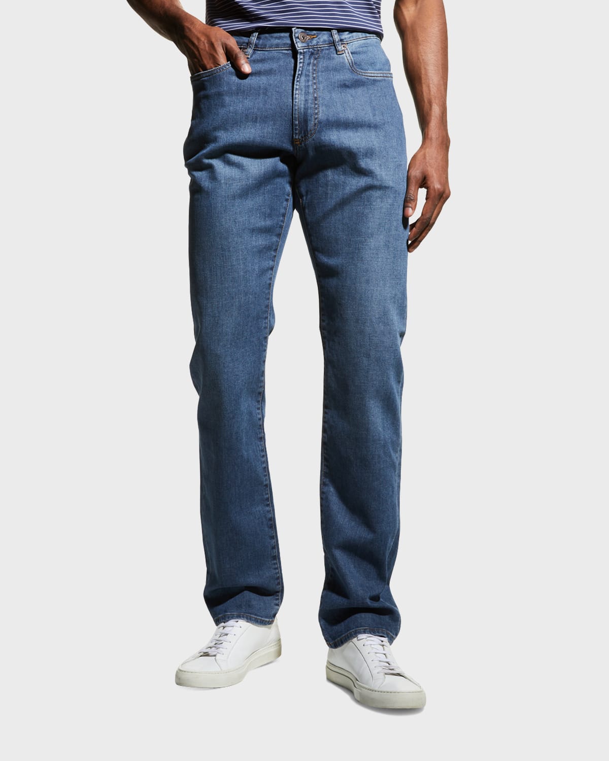Peter Millar Mens Pilot Mill Denim Blue Jeans 33R