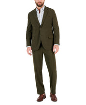 Nautica Mens Modern fit Suit Jacket Blazer 36 R Olive Green Solid Stretch