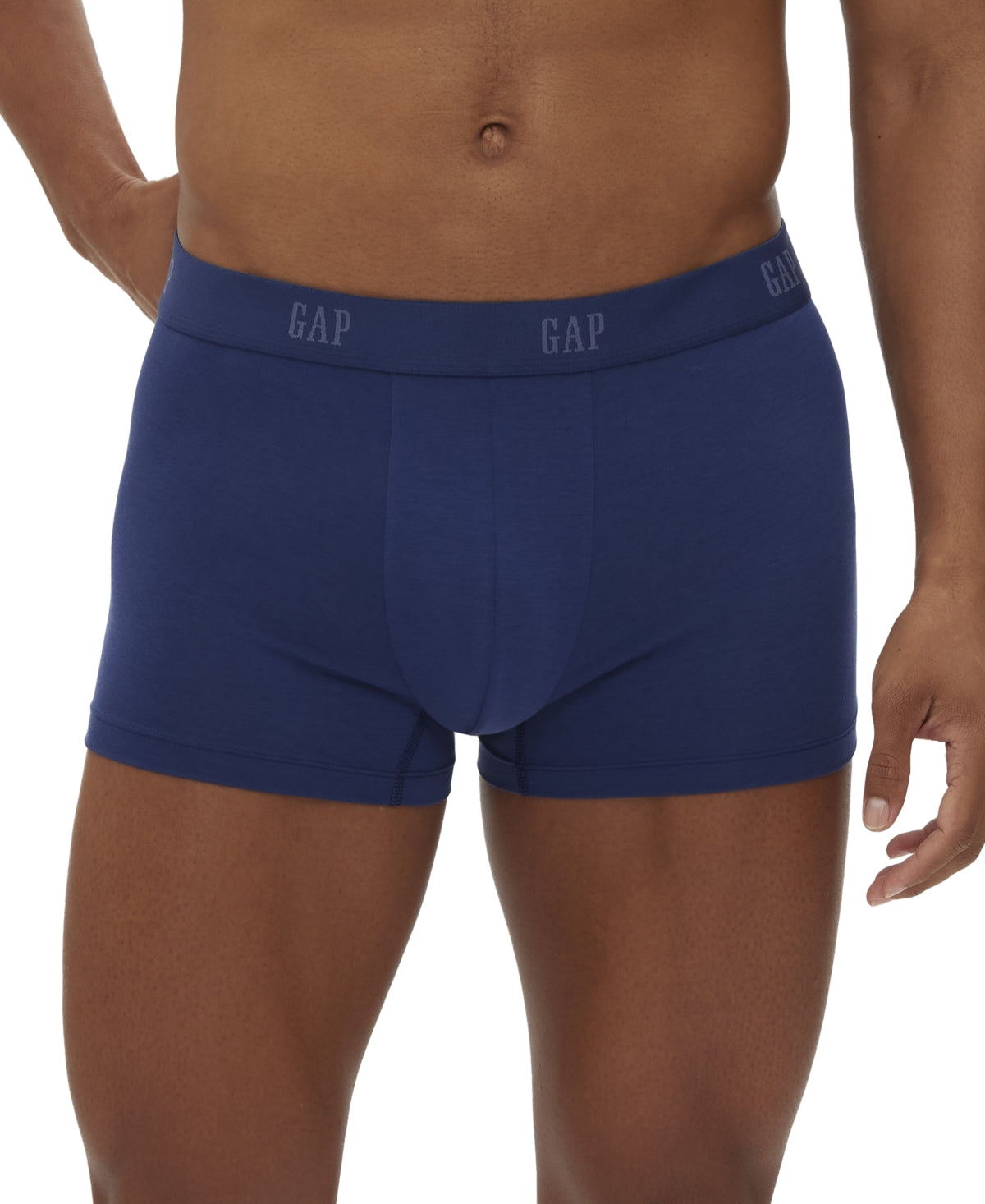 Gap Mens  3 Pack Regular fit Trunks Underwear Small Navy Blue Solid