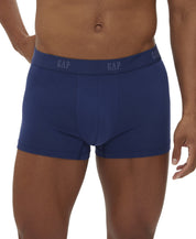 Gap Mens  3 Pack Regular fit Trunks Underwear XL Navy Blue Solid