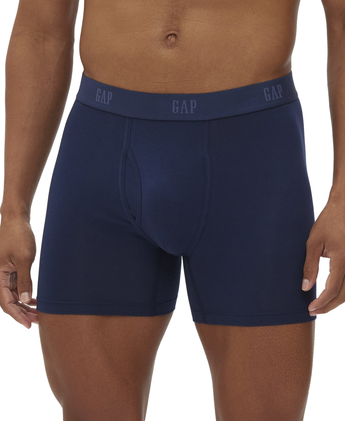 Gap Mens 3 Pack  Regular fit Boxer Briefs Underwear Medium Blue Solid