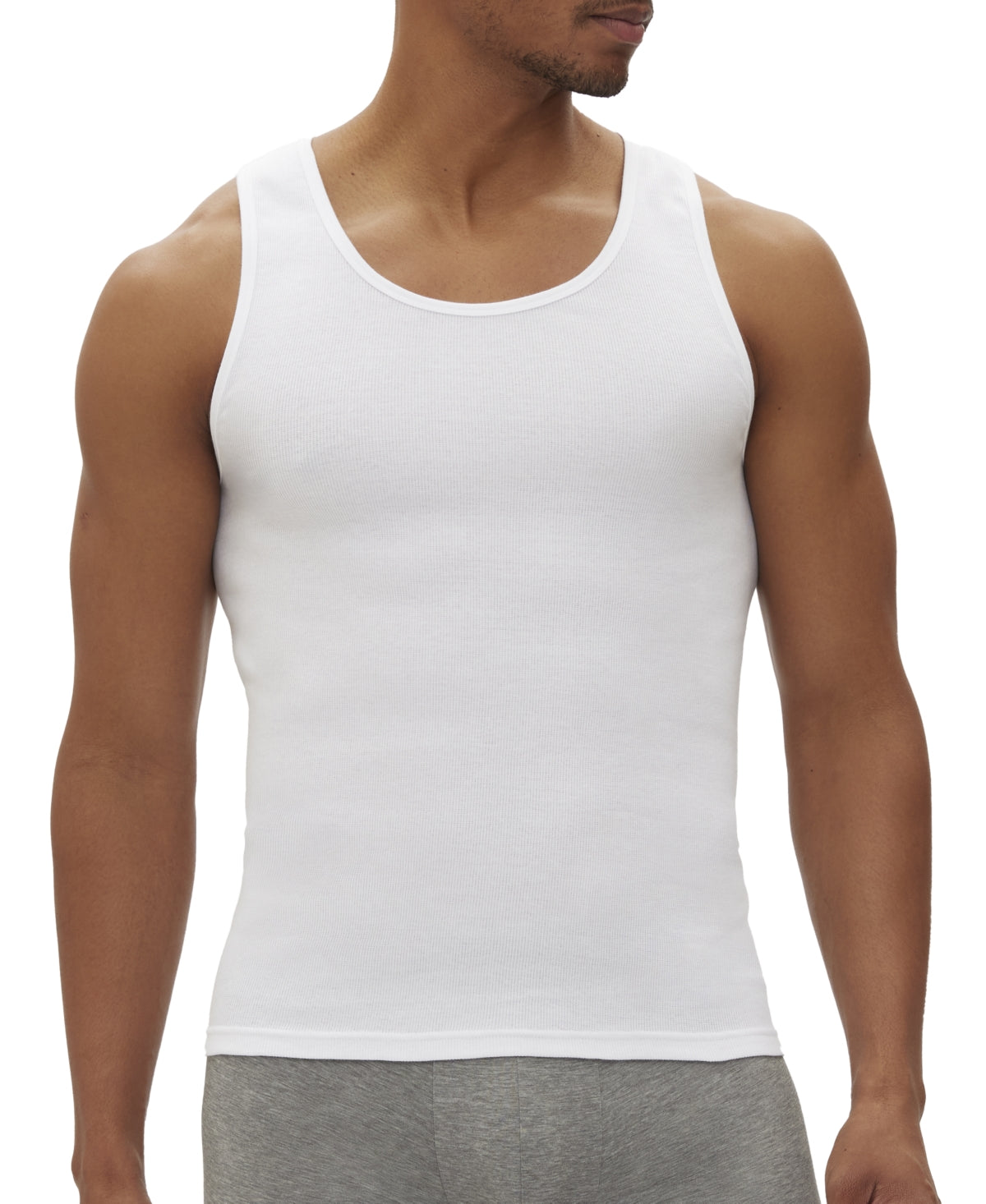 Gap Men 3 Pack Regular fit Tank Top Underwear Medium White Solid