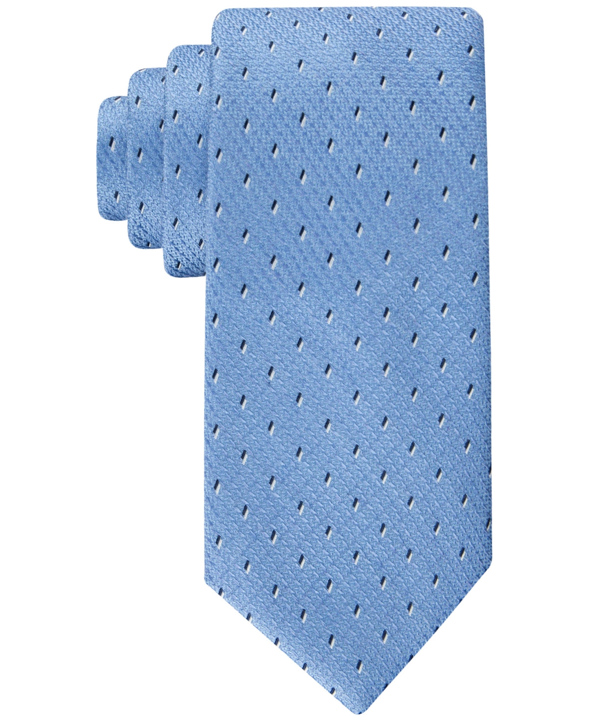 Tommy Hilfiger Men's Geo Print Tie Light Blue Necktie