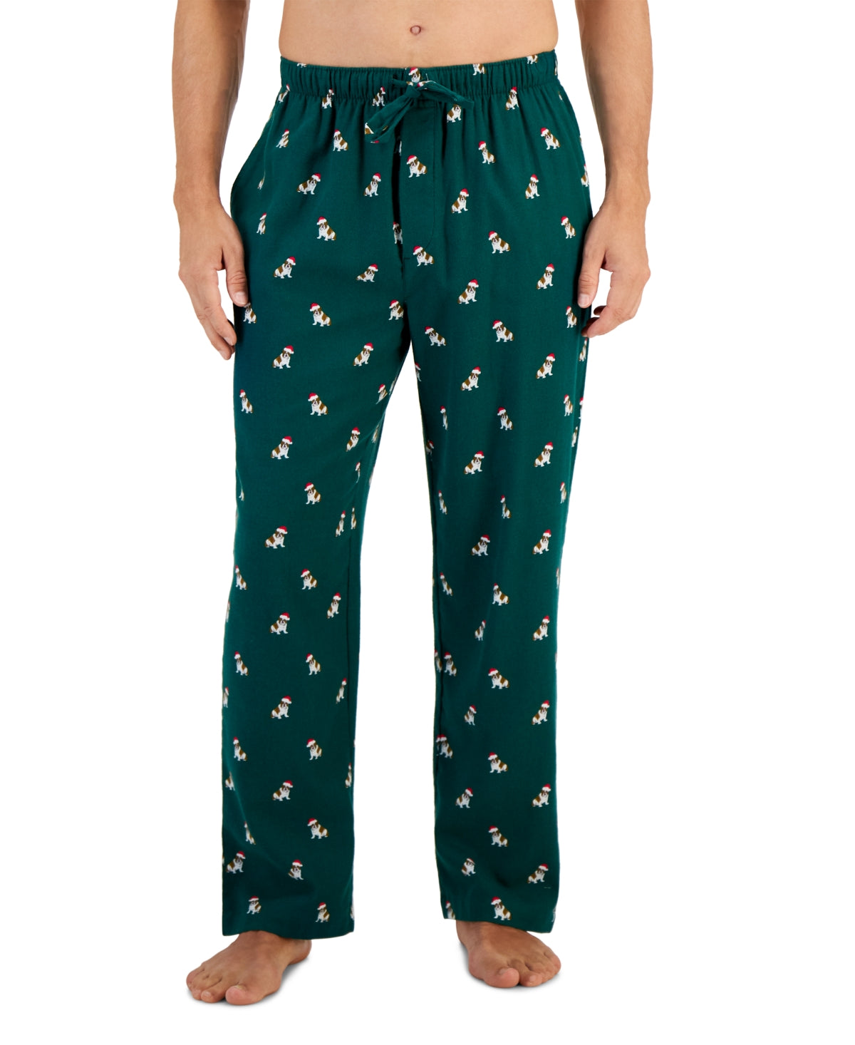 Club Room Men's Flannel Pajama Pants Eden Green XL