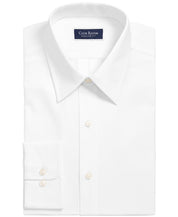 Club Room Mens Regular fit Dress Shirt Medium 15-15.5 Long Sleeve White Solid