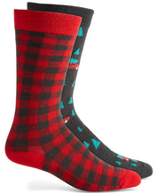 Club Room Mens Holiday Snowflake Fair Isle Holiday Socks Black Green Red