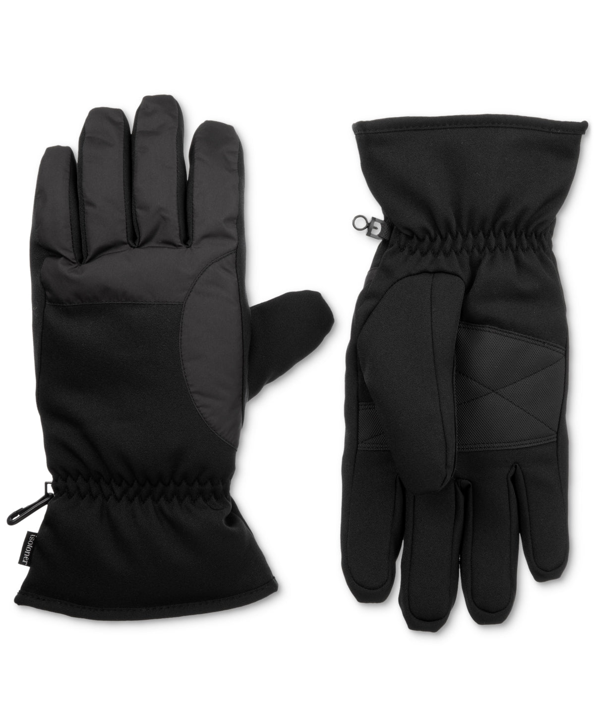 Isotoner Signature Mens Touchscreen Waterproof Sport Tech Gloves Black XL