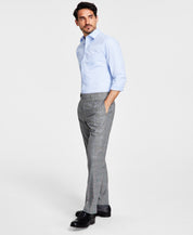 Brooks Brothers Mens Classic fit Dress Pants 34 / 32 Grey Plaid Stretch