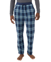 32 Degrees Men's Tapered Twill Plaid Pajama Pants Tartan Blue Small