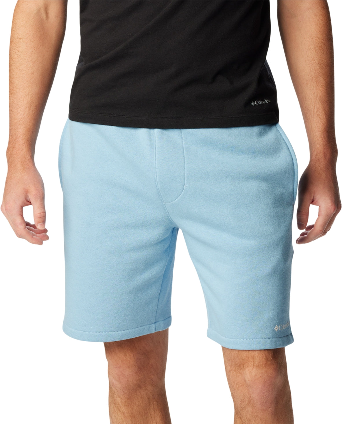 Columbia Mens Trek Relaxed Fit Logo Shorts Jet Stream Blue XL