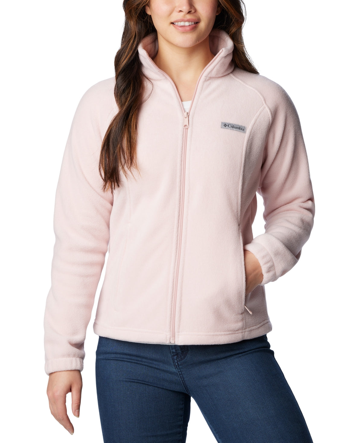 Columbia Women Full Zip Coat XS Red Solid