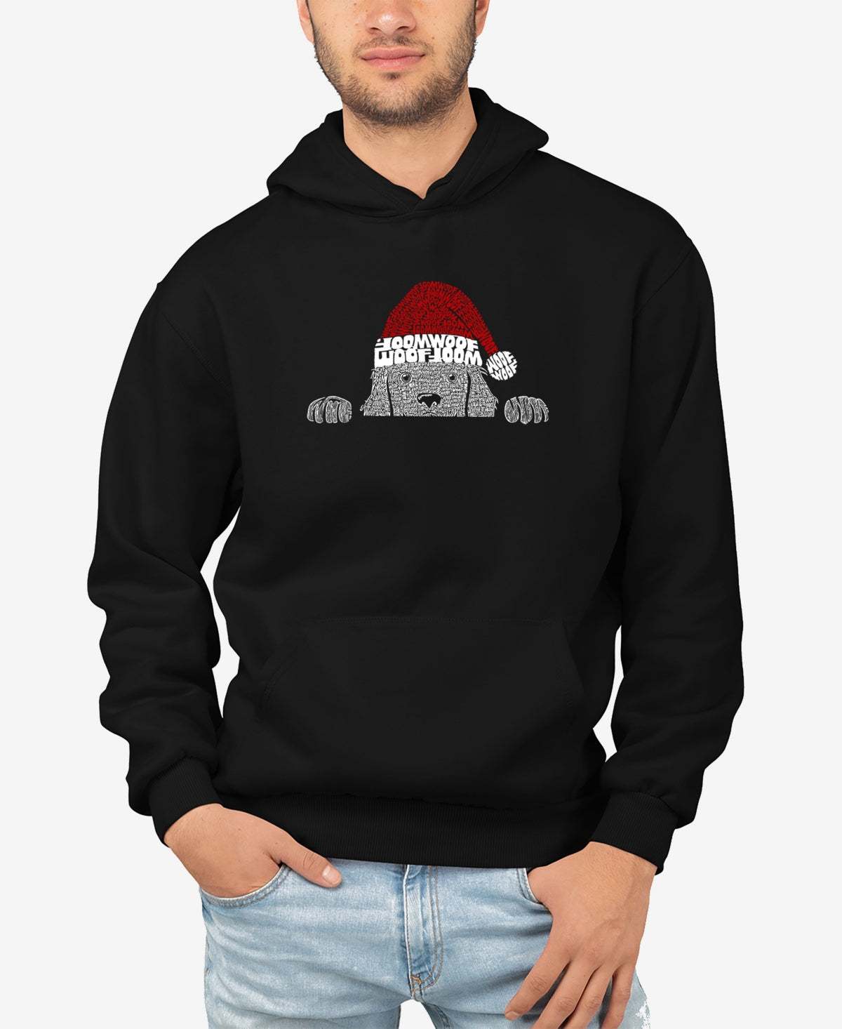 La Pop Art Mens Regular fit Long Sleeve Hoodie Sweatshirt XL Black
