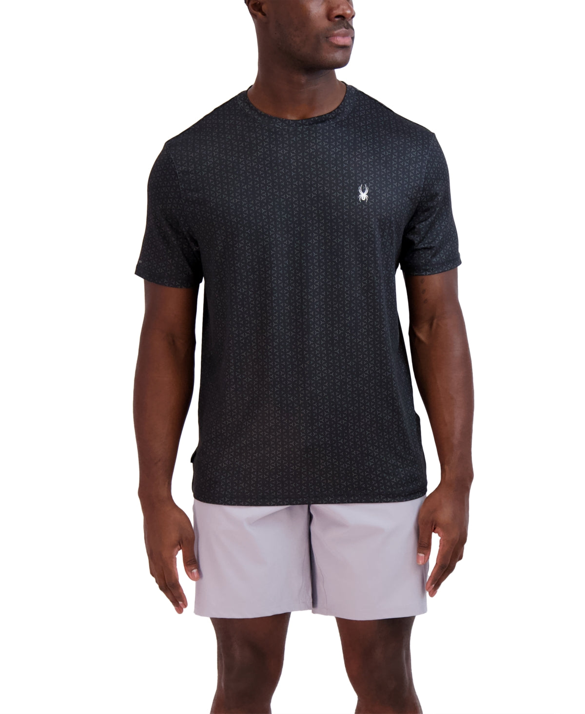 Spyder Men Regular fit Short Sleeve T-Shirt Shirt Large Black
