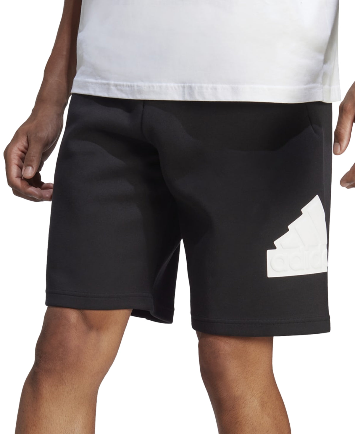 Adidas Mens Regular fit Athletic Shorts Large Black Solid