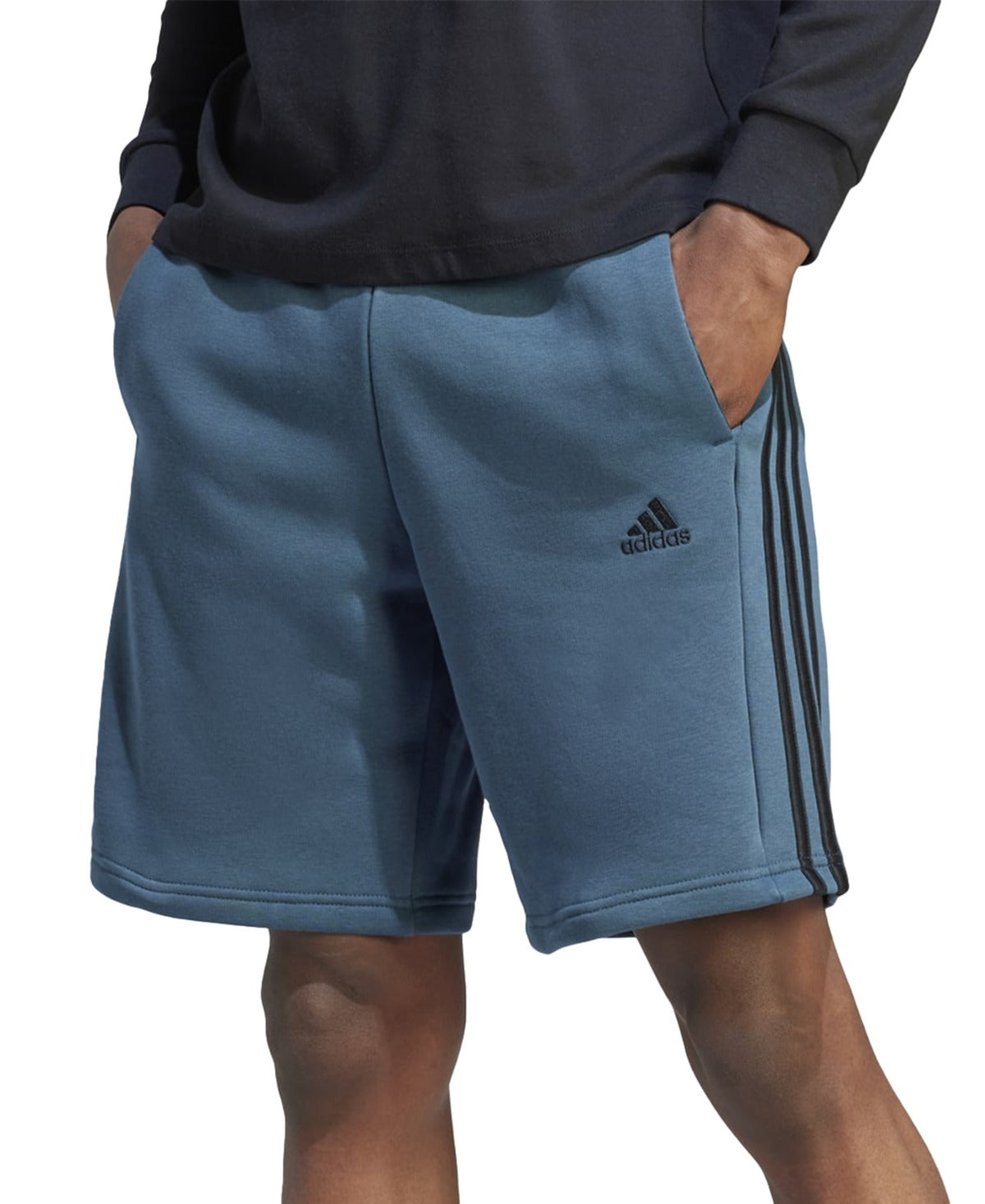 Adidas Mens Regular fit Sweat Shorts Shorts Small Blue Solid