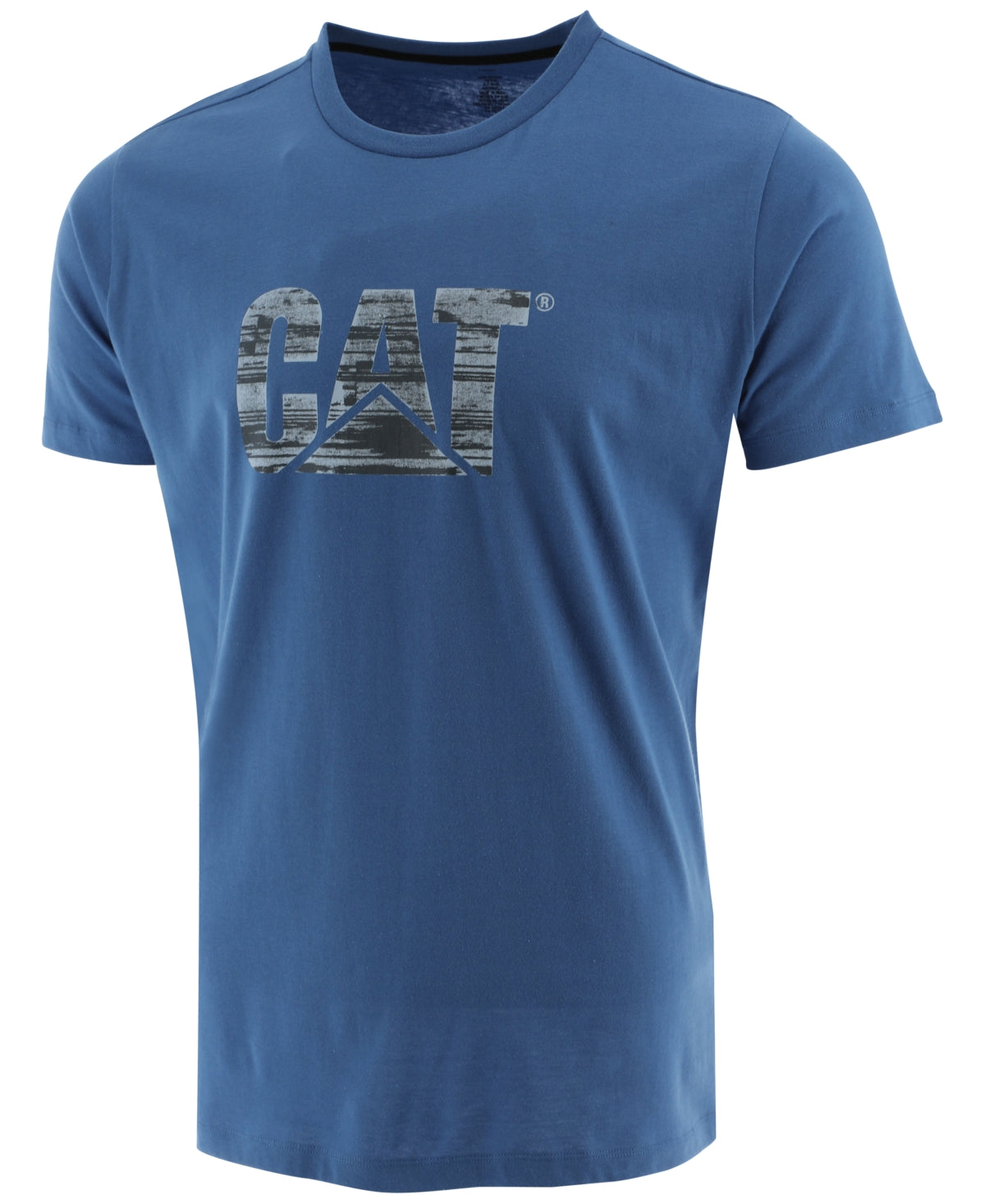 Caterpillar Men's Logo Graphic T Shirt Bright Cobalt Blue Medium