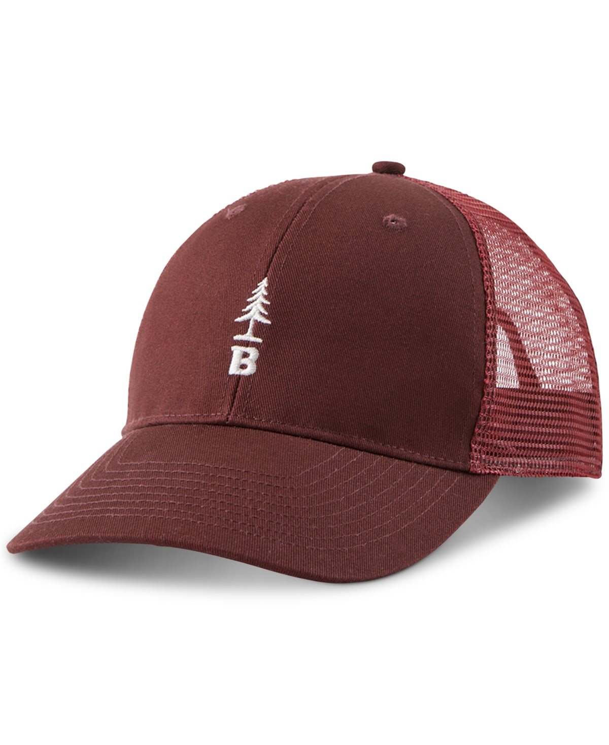Bass Outdoor Mens B Tree Baseball Hat Red