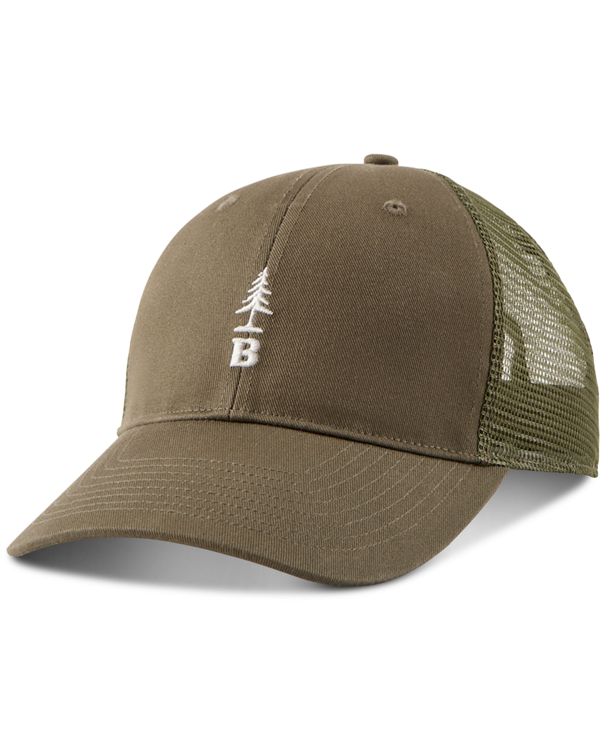 Bass Outdoor Mens B Tree Baseball Hat Green