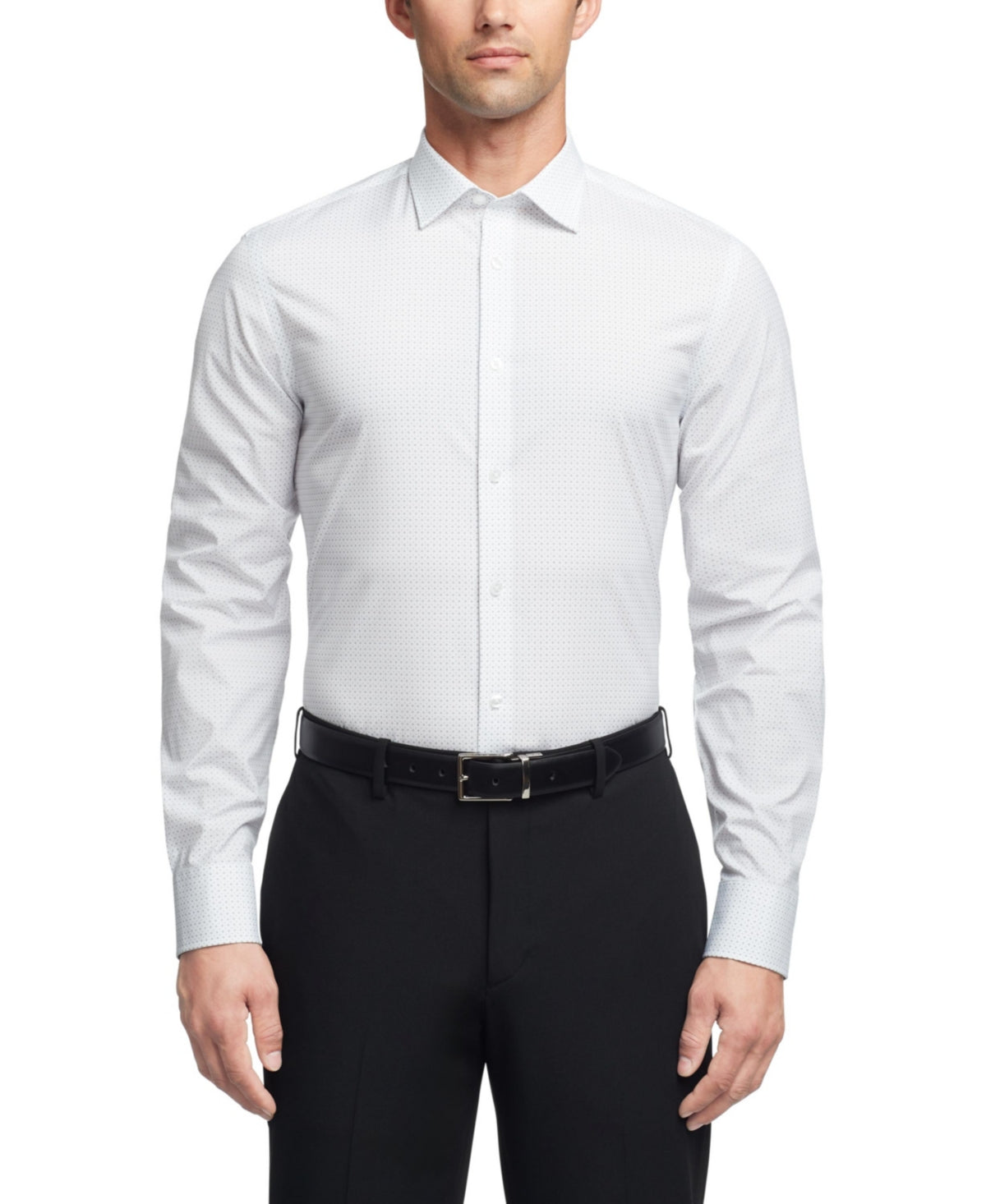 Calvin Klein Mens Slim fit Dress Shirt Large 16 in 32-33 White