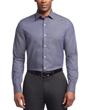 Tommy Hilfiger Mens Regular fit Dress Shirt Large 16 in 32-33 Blue Solid