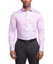 Tommy Hilfiger Mens Regular fit Dress Shirt Medium 15.5 in 34-35 Purple Solid