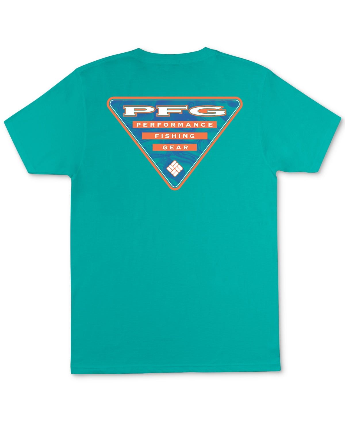 Columbia Mens Jolly PFG Regular Fit Short Sleeve T Shirt Bright Aqua XL