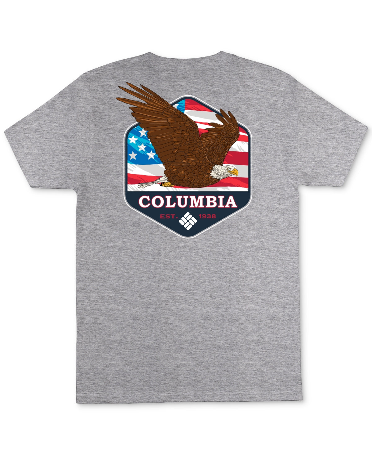 Columbia Mens Bryker Graphic Short Sleeve T Shirt Grey Heather 2XL