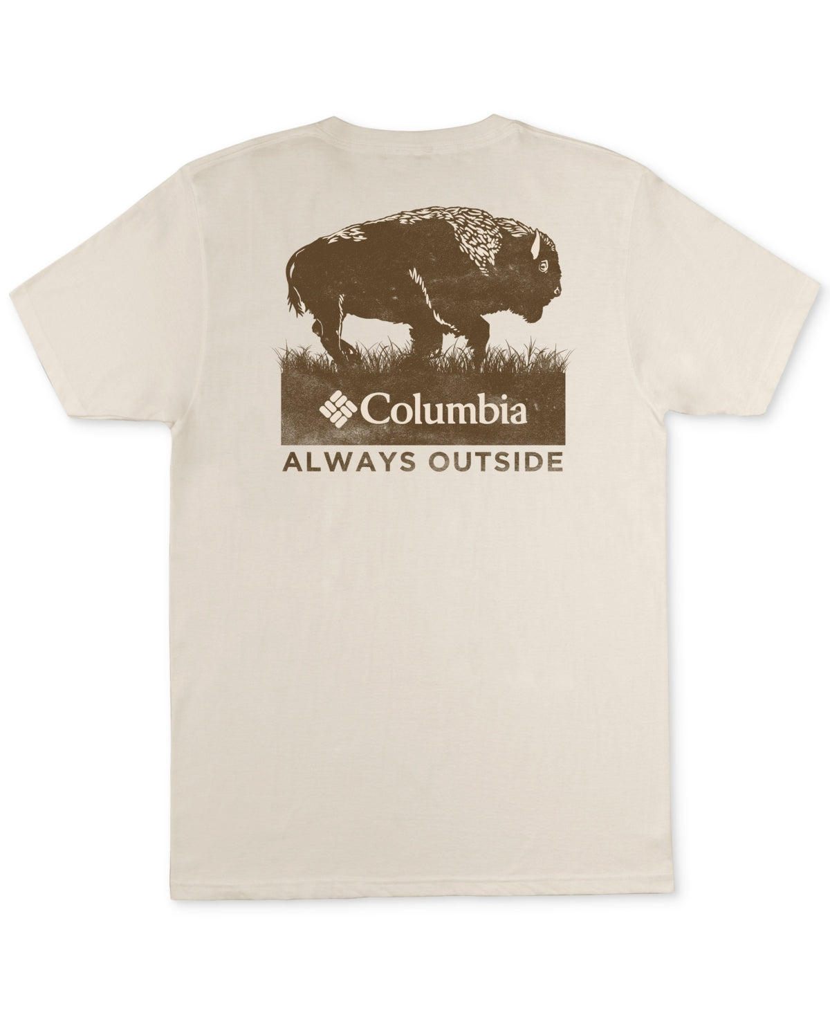Columbia Men Regular fit Short Sleeve T-Shirt Shirt XL Beige Solid
