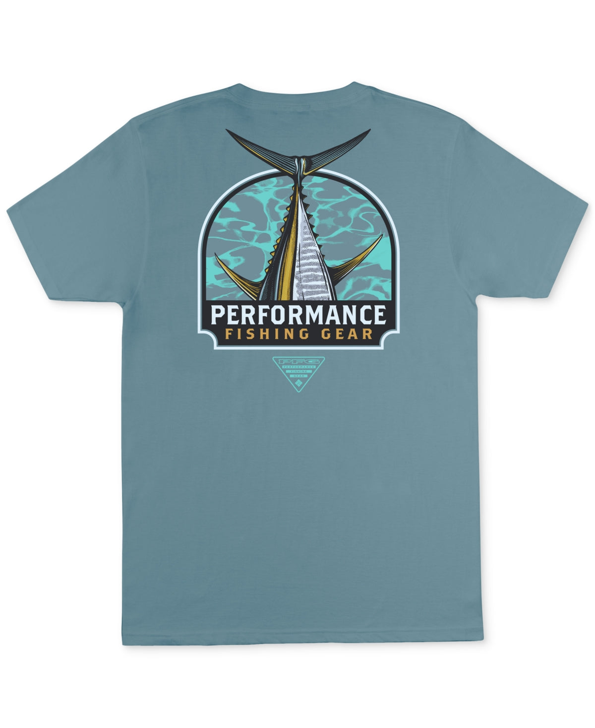 Columbia Mens Columbia Chev Short Sleeve Graphic T Shirt Storm Blue Small