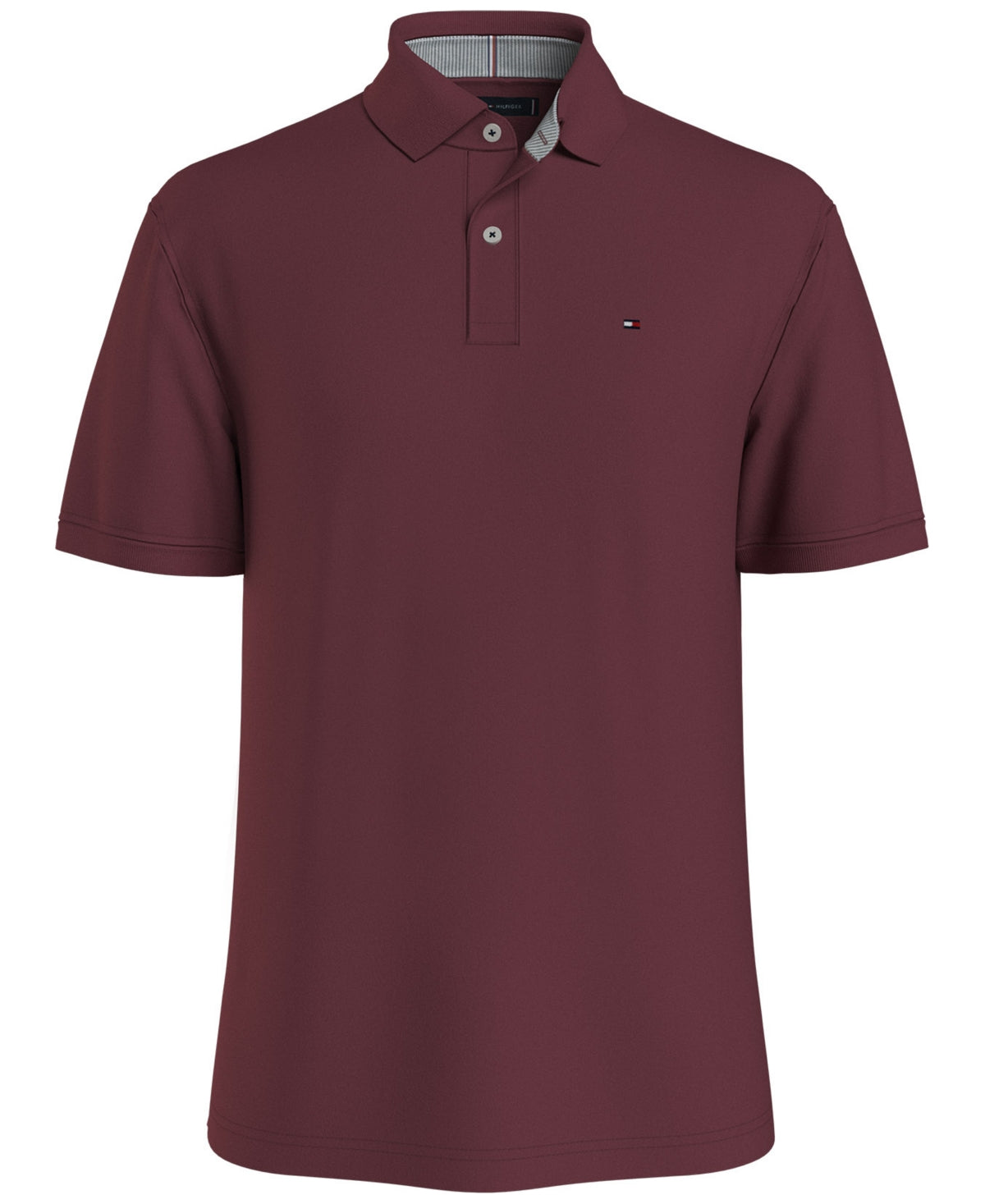 Tommy Hilfiger Mens Cotton Classic Fit Short Sleeve Polo Shirt Small Red