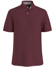 Tommy Hilfiger Mens Classic fit Short Sleeve Polo Shirt Medium Red Solid