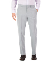 Perry Ellis Mens Modern fit Dress Pants 38 / 30 Light Grey Solid Stretch