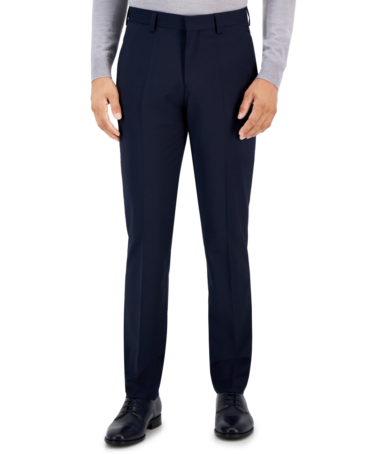 Hugo Boss Mens Modern fit Dress Pants 36 / 32 Blue Solid
