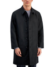 Hugo Boss Mens Relaxed Fit Overcoat Coat XL Black Solid