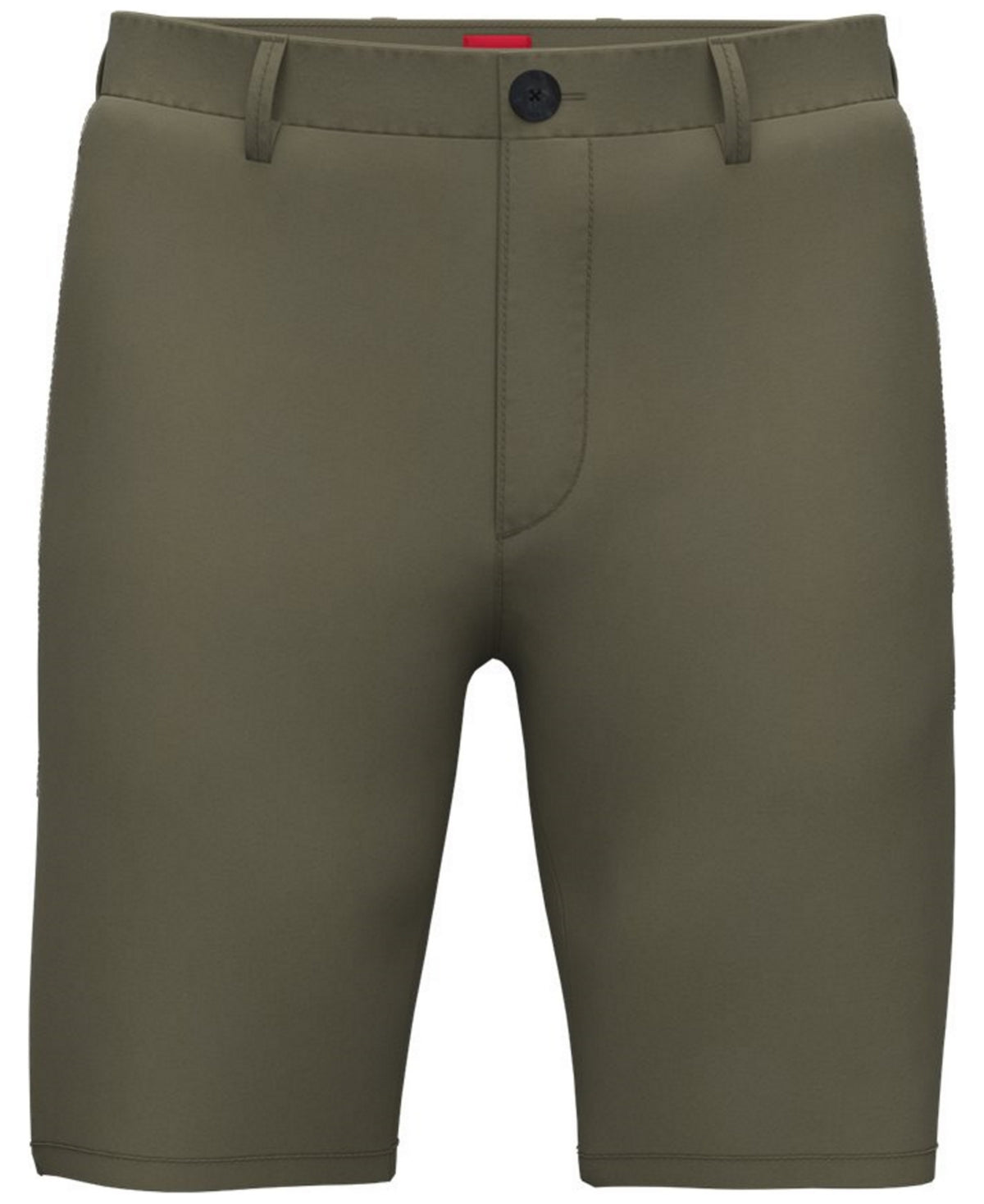 Hugo Boss Mens Slim fit Casual Shorts 30 Green Solid Stretch