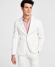 Calvin Klein Mens Slim Fit Cotton Suit Jacket White 40R