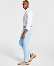 Calvin Klein Men's Slim Fit Cotton Suit Dress Pants Blue 38 x 32