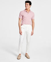 Calvin Klein Slim-Fit Cotton Suit Pant White 40 x 30