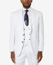 Tayion Collection Mens White Suit Jacket 40S