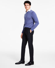 Calvin Klein Mens Slim fit Dress Pants 30 / 32 Black Plaid Stretch