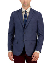 Tommy Hilfiger Men's Modern Fit Sport Coat Blazer Blue Brown 36S