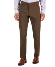 Tommy Hilfiger Mens Olive Twill Flex Dress Pants Med Brown 42 x 30