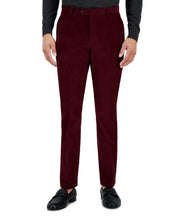 Tommy Hilfiger Mens Modern Fit Corduroy Dress Pants Burgundy 36 x 29