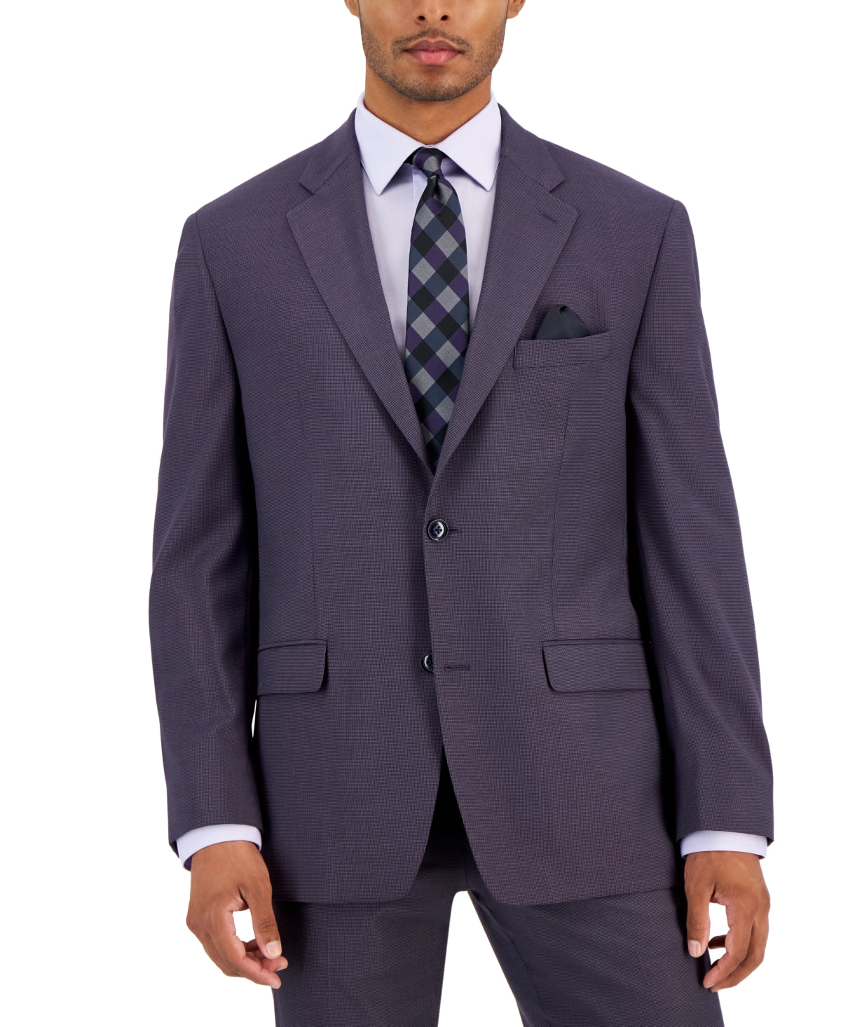 Sean John Mens Classic fit Suit Jacket Blazer 36 S Purple