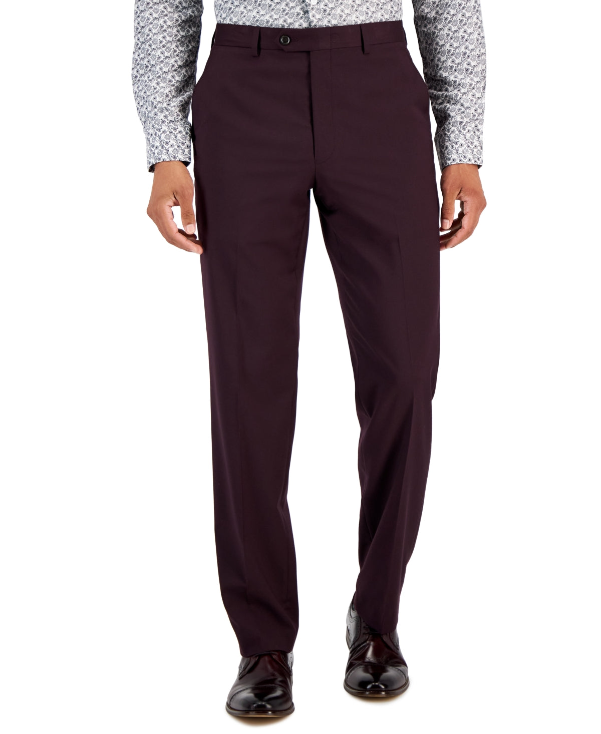 Sean John Mens Classic fit Dress Pants 38 / 32 Red Solid