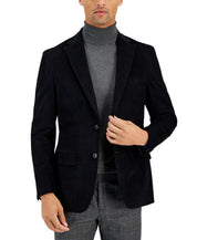 Tommy Hilfiger Mens Modern fit Sport Coat Blazer 38 R Black Solid