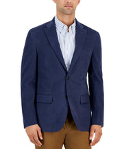 Tommy Hilfiger Mens Modern fit Corduroy Sport Coat Blazer 38 S Blue Solid