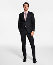 Kenneth Cole Mens Slim Fit Dress Pants 42 X  32  Black Pindot COKK2FBZ0017