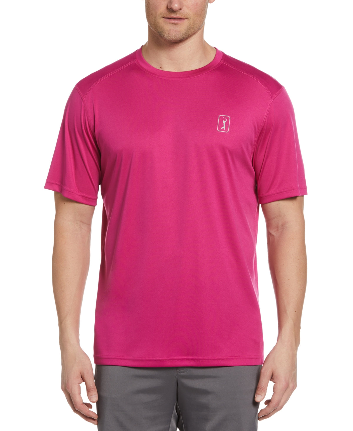Pga Tour Men Regular fit Short Sleeve T-Shirt Shirt Medium Purple Solid